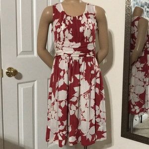 Talbots Floral Print A-Line Dress